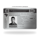 Cartão CNH Habilitação de Metal | Eternize