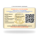 CNV de metal inoxidável Colorfull Eterno gravado a laser premium - verso. Melhor que PVC.