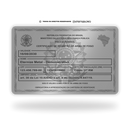 Cartão CAC CRAF de Metal | Eternize