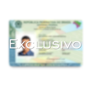 Cartão do seu documento em metal inoxidável Colorido Eterno igual seu documento original premium - frente com informações pessoais. Melhor que PVC.