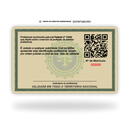 Funcional Detetive Investigador ADB em Metal inoxidável black preto gravado a laser premium - verso. Melhor que PVC.